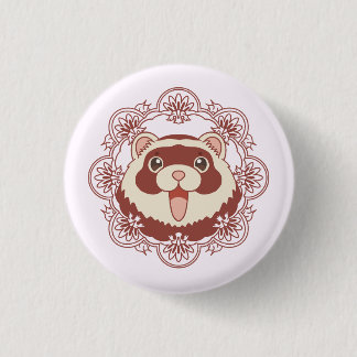 Chapa Redonda De 2,5 Cm Smily Ferret