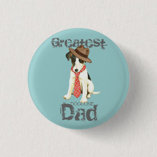 Chapa Redonda De 2,5 Cm Smooth Fox Terrier Dad