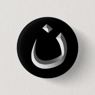 CHAPA REDONDA DE 2,5 CM "SOLIDARIDAD DEL CRISTIANISMO - SÍMBOLO DEL