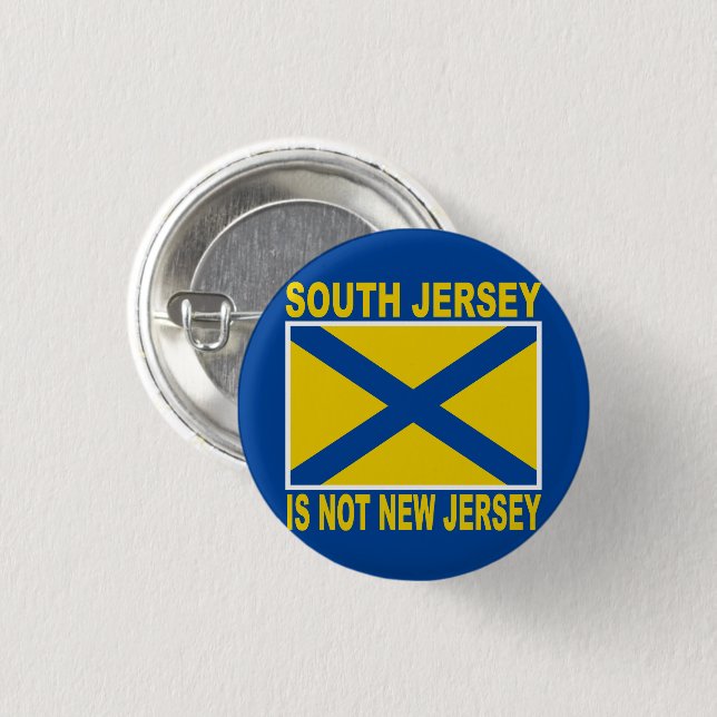 CHAPA REDONDA DE 2,5 CM SOUTH JERSEY JAWN (Anverso y reverso)
