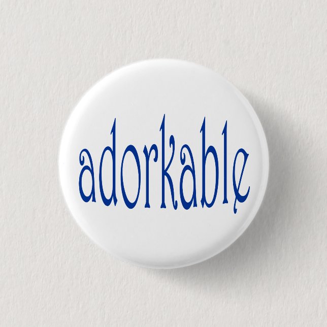 Chapa Redonda De 2,5 Cm Soy adorkable (Anverso)