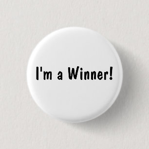 Chapa Redonda De 2,5 Cm ¡Soy un ganador!