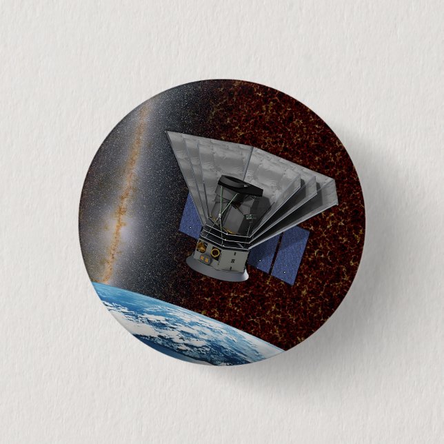 Chapa Redonda De 2,5 Cm SPHEREx Galaxy Hunter Spacecraft (Anverso)