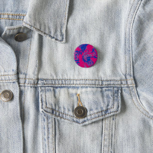 Chapa Redonda De 2,5 Cm Splash de color Orgullo bisexual