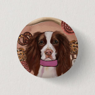 Chapa Redonda De 2,5 Cm Springer Spaniel Inglés