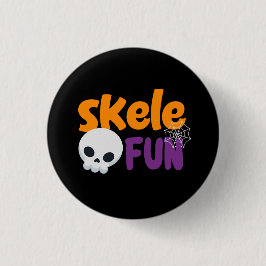 Chapa Redonda De 2,5 Cm Squele Fun