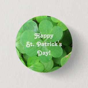 Chapa Redonda De 2,5 Cm St. Patrick's Day Shamrock