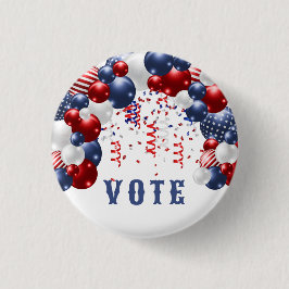 Chapa Redonda De 2,5 Cm Star Spangled Celebration Arch Vote