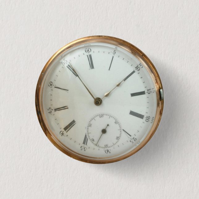 Chapa Redonda De 2,5 Cm Steampunk Nostalgic Tempus Fugit Fob Watch (Anverso)
