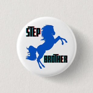 Chapa Redonda De 2,5 Cm Step Brother Horse Rearing