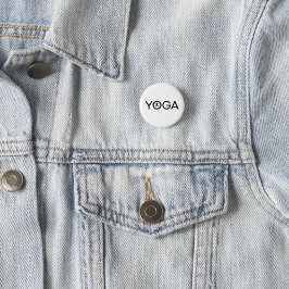 Chapa Redonda De 2,5 Cm Sticker Yoga-Schriftzug