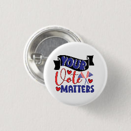 Chapa Redonda De 2,5 Cm Su voto importa