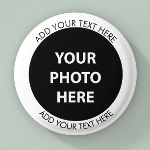 Chapa Redonda De 2,5 Cm Subir imagen foto y agregar texto – Personalizar
