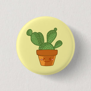 Chapa Redonda De 2,5 Cm Suculento estético Cactus Flor planta