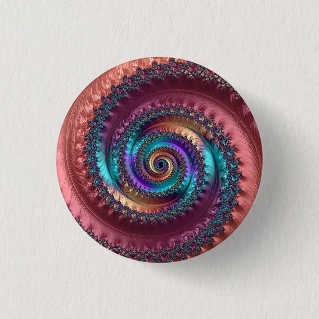 Chapa Redonda De 2,5 Cm Sueños del melocotón (Anverso)