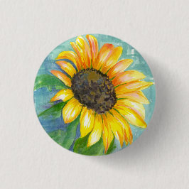 Chapa Redonda De 2,5 Cm Sunflower