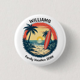 Chapa Redonda De 2,5 Cm Sunset Surf