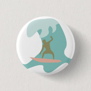 Chapa Redonda De 2,5 Cm Surf