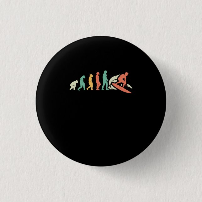 Chapa Redonda De 2,5 Cm Surfersurf Surfboardevolution Surfista (Anverso)