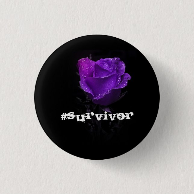 Chapa Redonda De 2,5 Cm #Survivor (Anverso)