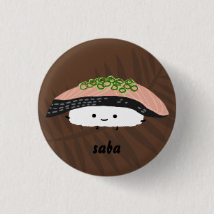 Chapa Redonda De 2,5 Cm Sushi de caballa