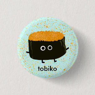 Chapa Redonda De 2,5 Cm Sushi de Tobiko