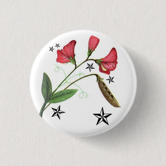 Chapa Redonda De 2,5 Cm Sweetpea estrellado