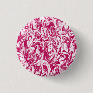 Chapa Redonda De 2,5 Cm Swirl rosa y blanco