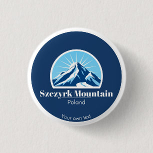 Chapa Redonda De 2,5 Cm Szczyrk Mountain Poland accesorios de recuerdo