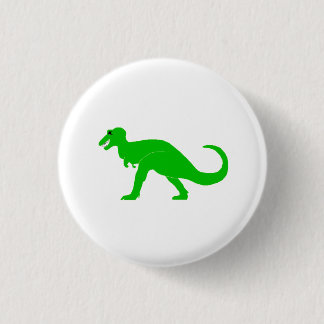 Chapa Redonda De 2,5 Cm T-Rex verde
