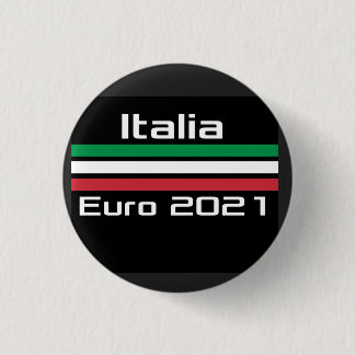 Chapa Redonda De 2,5 Cm T-shirt Italia euro 2021