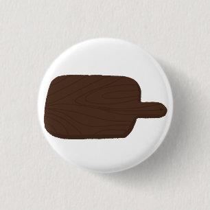 Chapa Redonda De 2,5 Cm Tabla de cortar de madera oscura rústica decoració