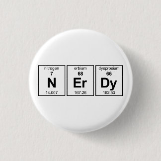 Chapa Redonda De 2,5 Cm Tabla periódica NErDy