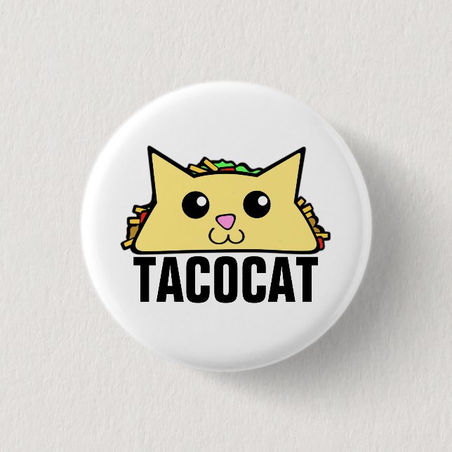 Chapa Redonda De 2,5 Cm Taco Cat II (Anverso)