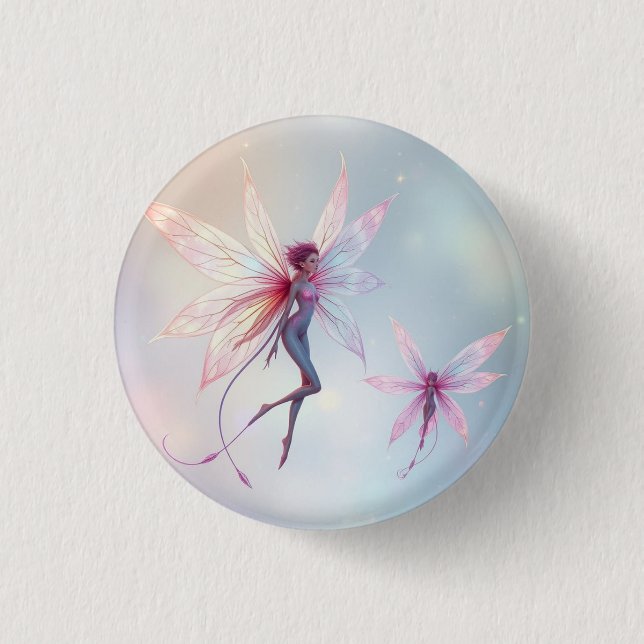 Chapa Redonda De 2,5 Cm „Tanz der Lichtfeen“ (Anverso)