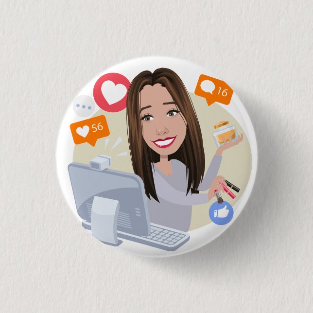 Chapa Redonda De 2,5 Cm Tarjeta de identificación (Anverso)