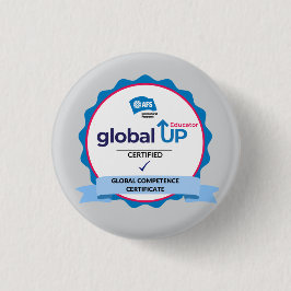 Chapa Redonda De 2,5 Cm Tarjeta educadora Global Up