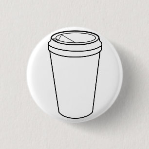 Chapa Redonda De 2,5 Cm Taza de café (de papel para llevar)