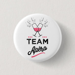 Chapa Redonda De 2,5 Cm Team apero Femme