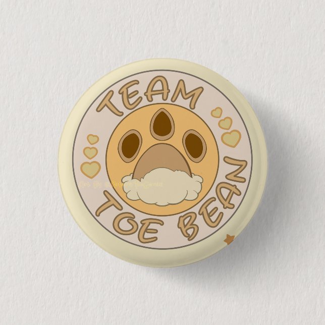 Chapa Redonda De 2,5 Cm Team Eevee Toe Beans (Anverso)