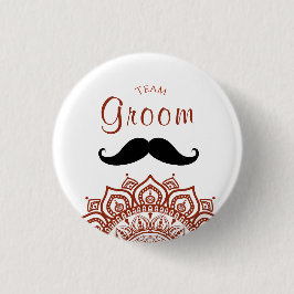 Chapa Redonda De 2,5 Cm Team Groom ladkewale badge  Button