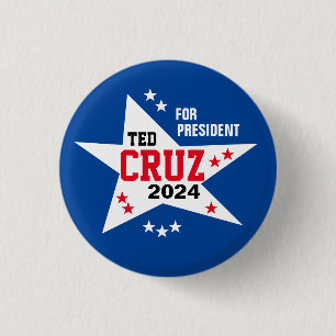 Chapa Redonda De 2,5 Cm Ted Cruz 2024
