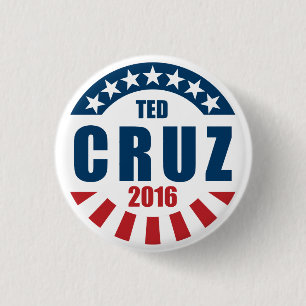 Chapa Redonda De 2,5 Cm Ted Cruz para el presidente 2016