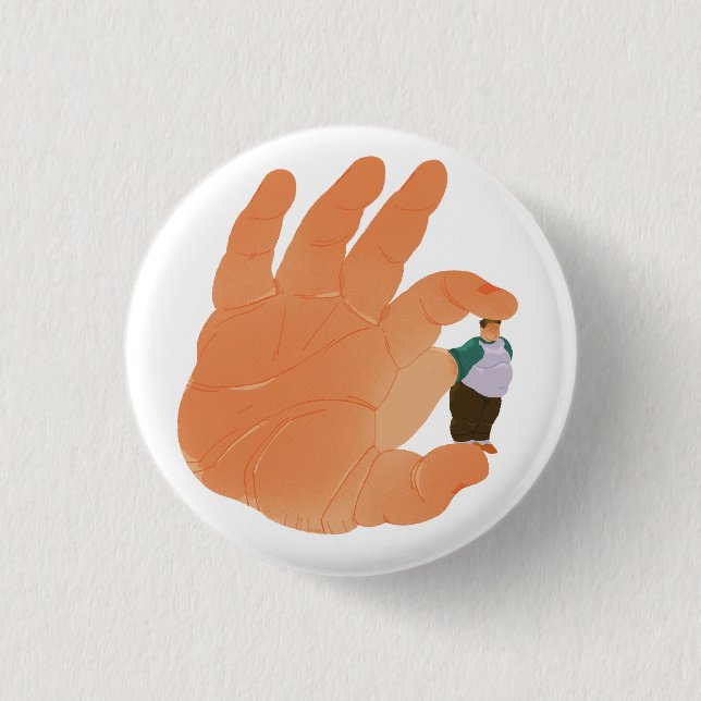 Chapa Redonda De 2,5 Cm teeny leo! (Anverso)