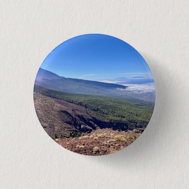 Chapa Redonda De 2,5 Cm Tenerife view (Anverso)