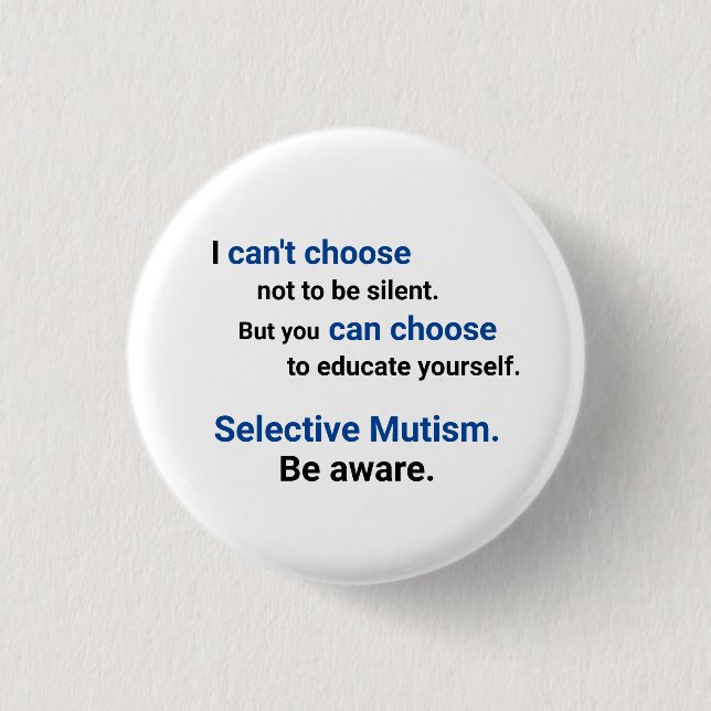 Chapa Redonda De 2,5 Cm Tenga cuidado de educar (Anverso)