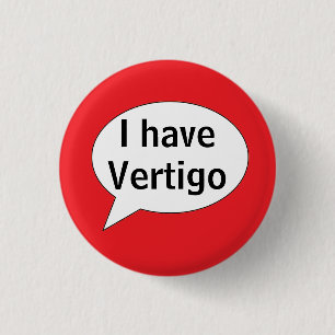 Chapa Redonda De 2,5 Cm Tengo placa de vértigo