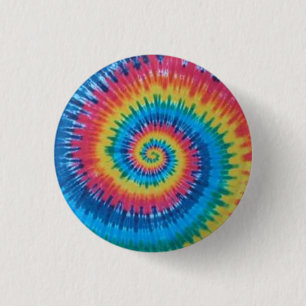 Chapa Redonda De 2,5 Cm teñido anudado