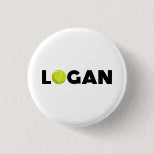 Chapa Redonda De 2,5 Cm Tenis de Logan