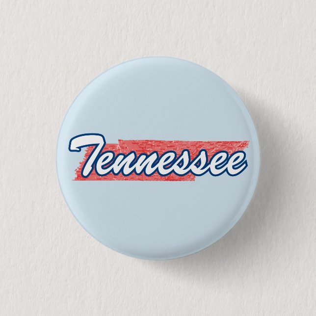 Chapa Redonda De 2,5 Cm Tennessee (Anverso)